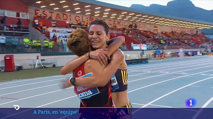 Telediario Fin de Semana - Irene Sánchez Escribano y su bonita mínima para los Juegos "en equipo"