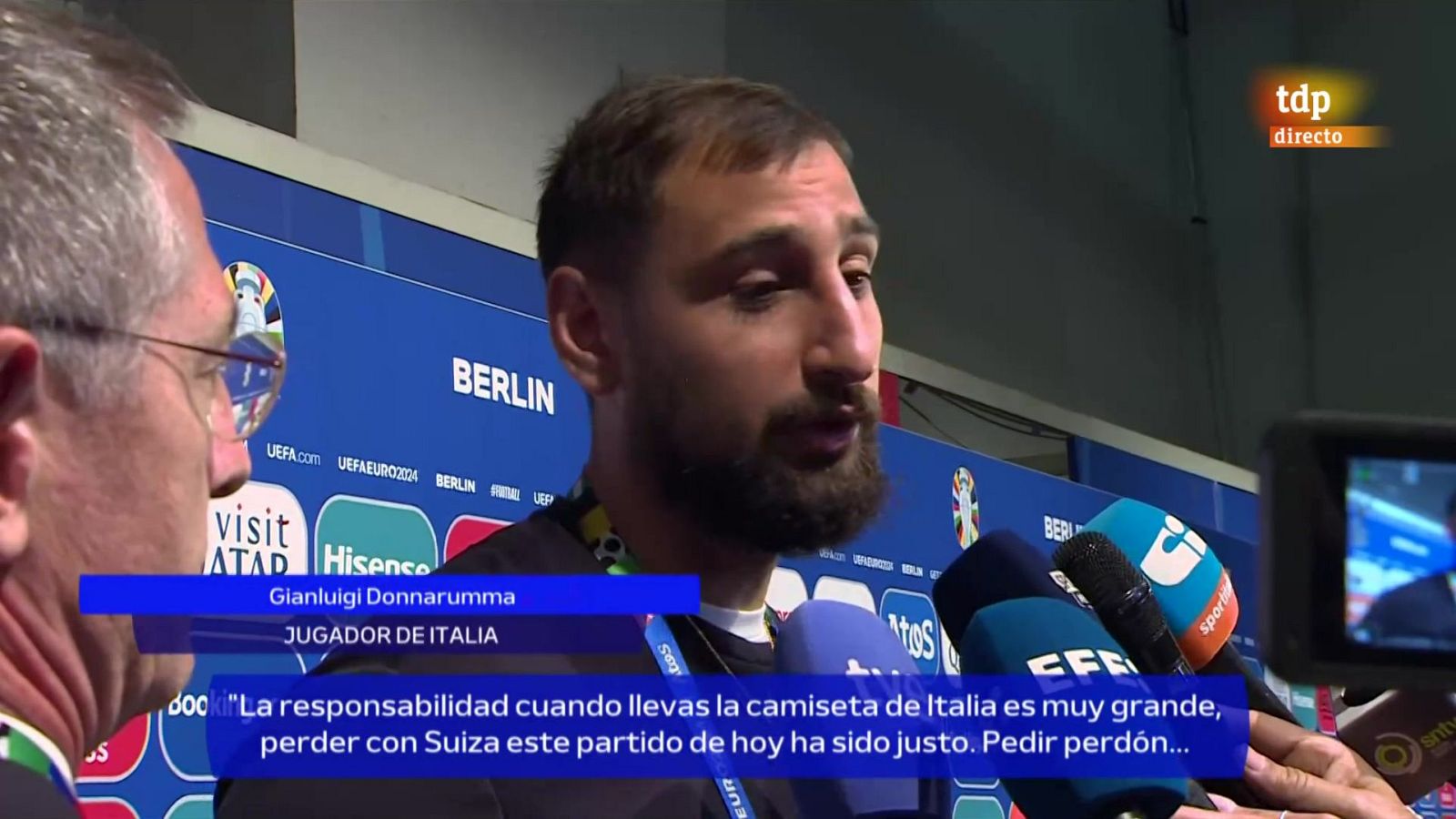 Donnarumma: "Perder con Suiza en el partido de hoy ha sido justo" - Eurocopa | Ver