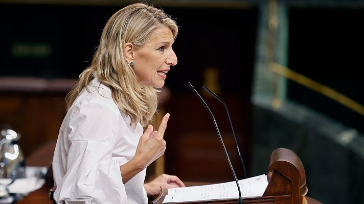 Telediario Fin de Semana - Yolanda Díaz: "Si la patronal española no quiere avanzar, nosotros sí vamos a hacerlo"