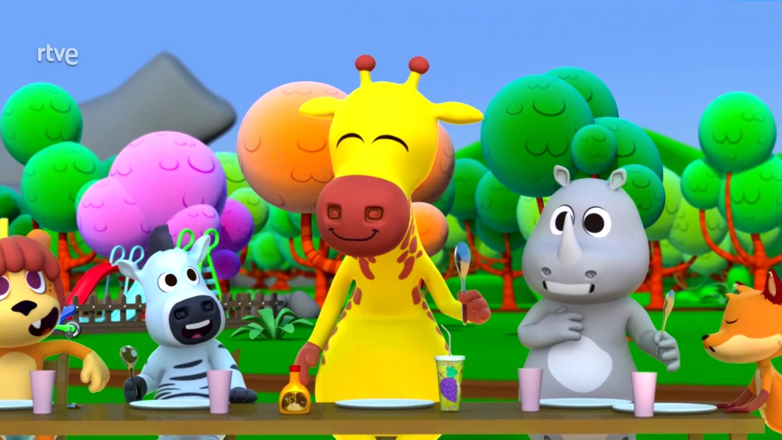 Canciones del zoo - Cena en el zoo - El Reino Infantil | Ver