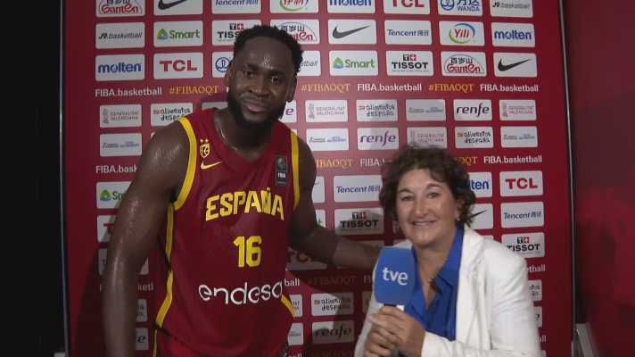 Baloncesto en RTVE - Usman Garuba, para RTVE: "Hemos tenido poco tiempo para prepararnos, pero seguiremos trabajando"