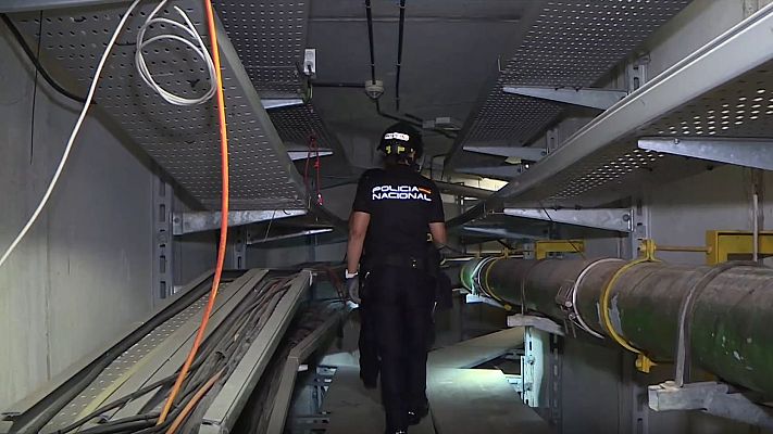 Telediario 1 - Pamplona prepara la seguridad en Sanfermines también bajo tierra