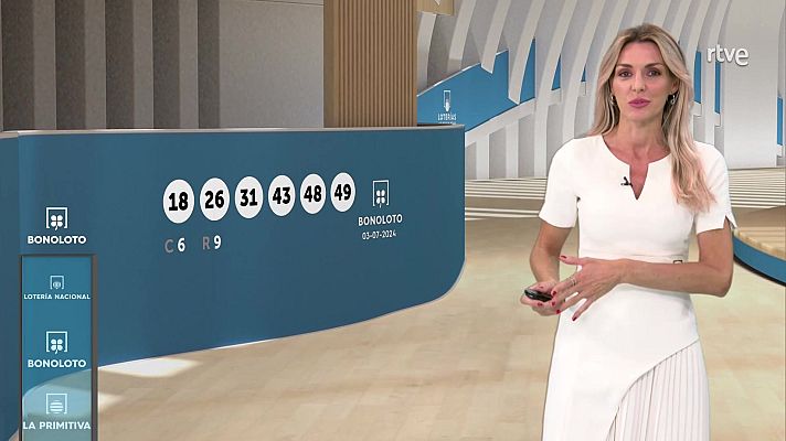Loterías - Sorteo de la Bonoloto del 03/07/24