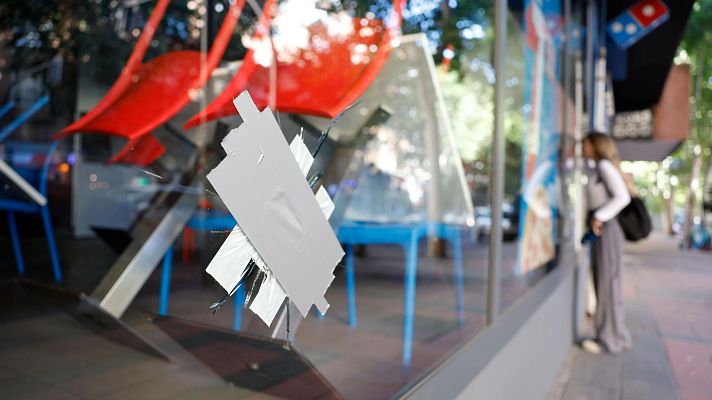 La hora de La 1 - Un tiroteo en una pizzería del barrio de Delicias en Madrid deja a un joven herido de gravedad