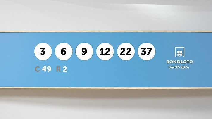 SELAE - Sorteo de la Lotería Bonoloto del 04/07/2024