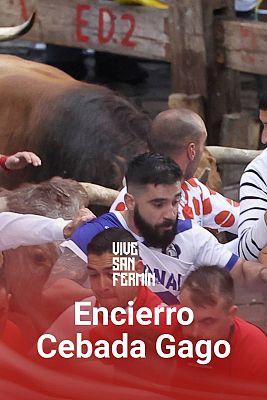Segundo encierro San Fermín 2024: veloz y tenso con los Cebada Gago
