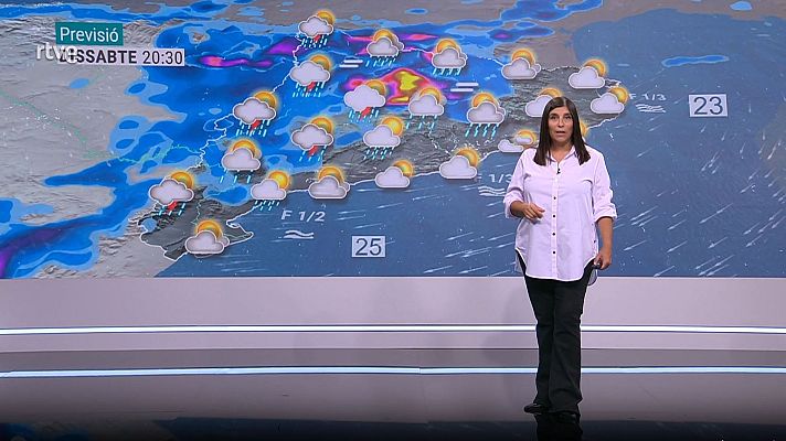 El temps - Divendres d'estiu i cap de setmana de ruixats i tempestes