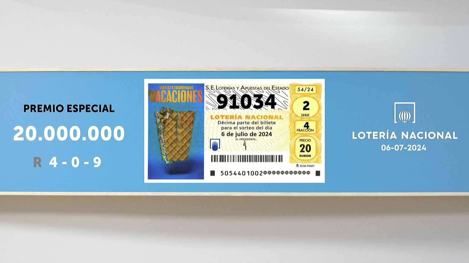 Sorteo de la Lotería Nacional del 06/07/2024 - Ver ahora