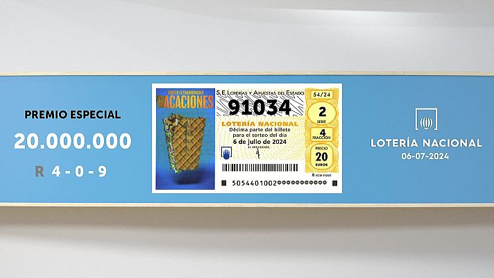 SELAE - Sorteo de la Lotería Nacional del 06/07/2024