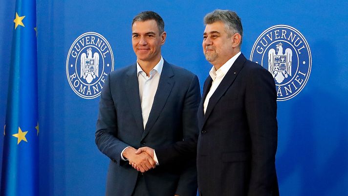 Telediario Fin de Semana - Sánchez dice en Rumanía que los socialistas son la "última línea de defensa" ante la ultraderecha