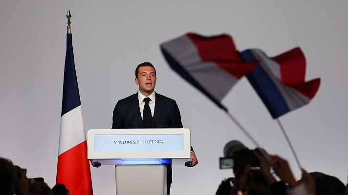 Especiales informativos - Bardella carga contra la izquierda y acusa a Macron de "llevar a Francia a la incertidumbre y la inestabilidad"
