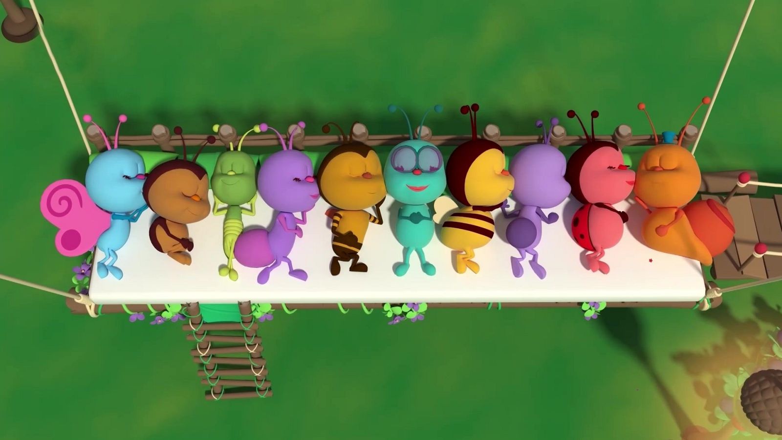 Los Bichikids - Diez en la cama - El Reino Infantil | Ver