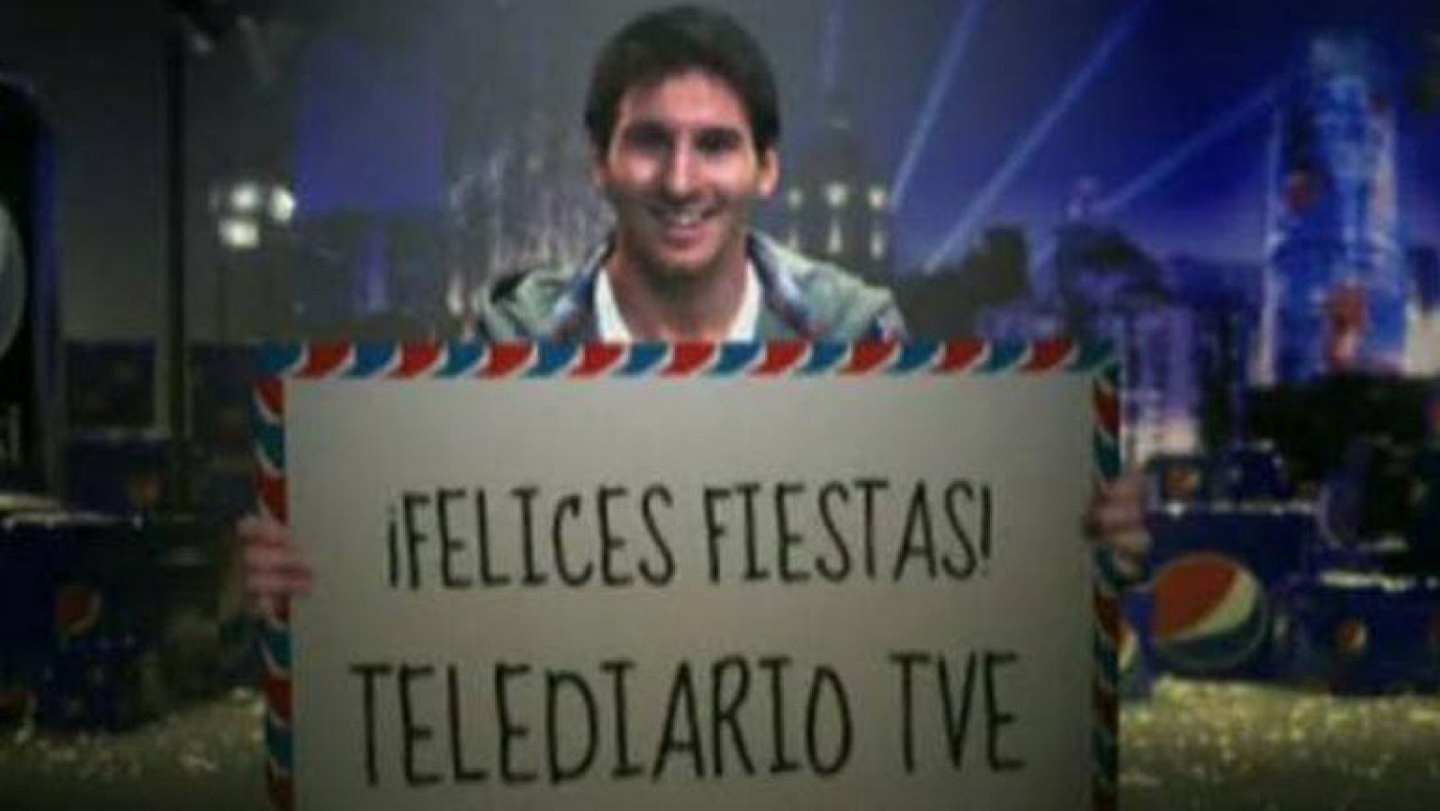 Messi felicita la navidad a los espectadores de TVE | Ver