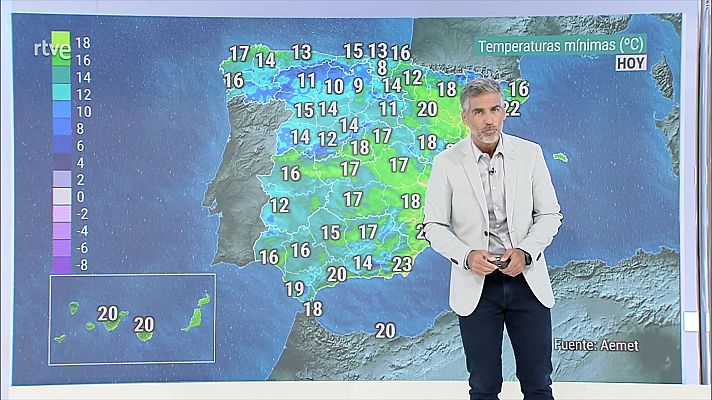 El tiempo - Aumento notable de las temperaturas máximas en áreas del centro norte peninsular