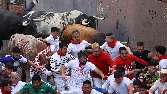 La hora de La 1 - San Fermín 2024: Los pastores, tras el tercer encierro: "El problema es que la gente corre más por los costados"