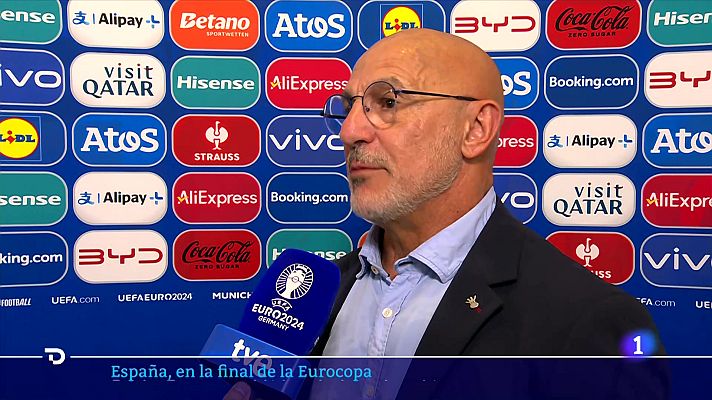 Telediario 1 - Luis de la Fuente, el gestor de una España que triunfa: "Queremos seguir haciendo historia"