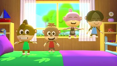 Canciones del Zoo - Cinco monitos - El Reino Infantil | Ver