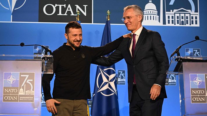 Telediario 2 - La OTAN clausura su cumbre con un nuevo impulso a la seguridad en Ucrania y con el desafío de China