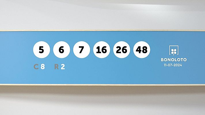 SELAE - Sorteo de la Lotería Bonoloto del 11/07/2024