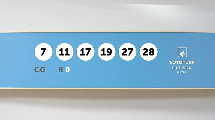 SELAE - Sorteo de la Lotería Lototurf del 11/07/2024