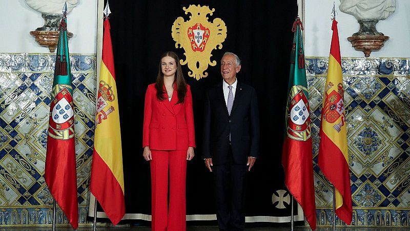 La Princesa Leonor, recibida con honores en su viaje a Lisboa | Ver