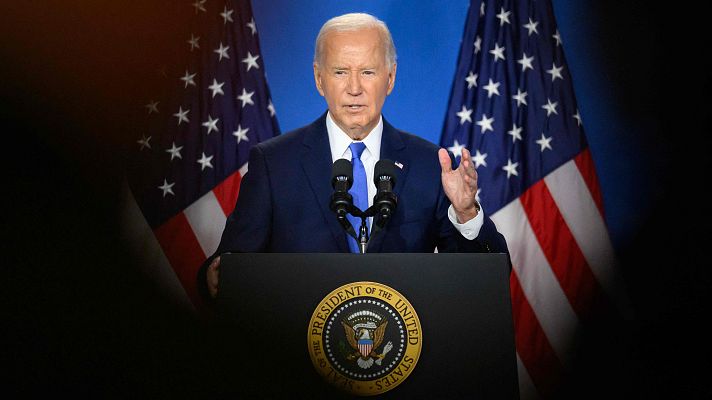 Telediario 1 - Biden confunde a Kamala Harris con Trump y a Zelenski con Putin
