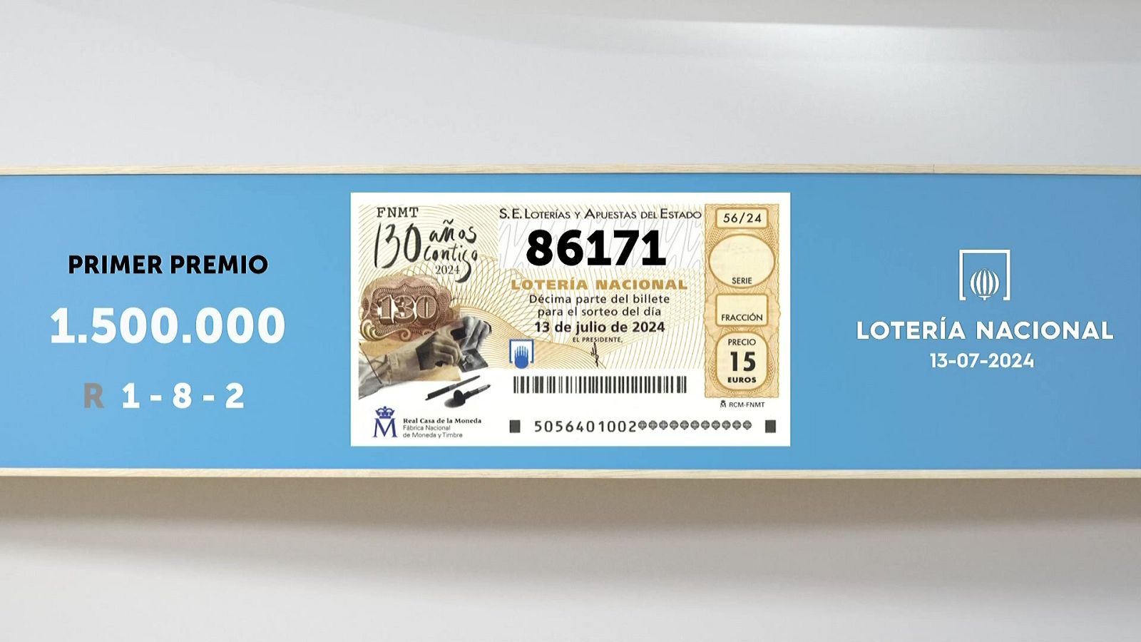 Sorteo de la Lotería Nacional del 13/07/2024 - Ver ahora