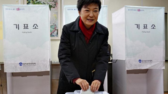 Telediario 1 - Elecciones Corea del Sur