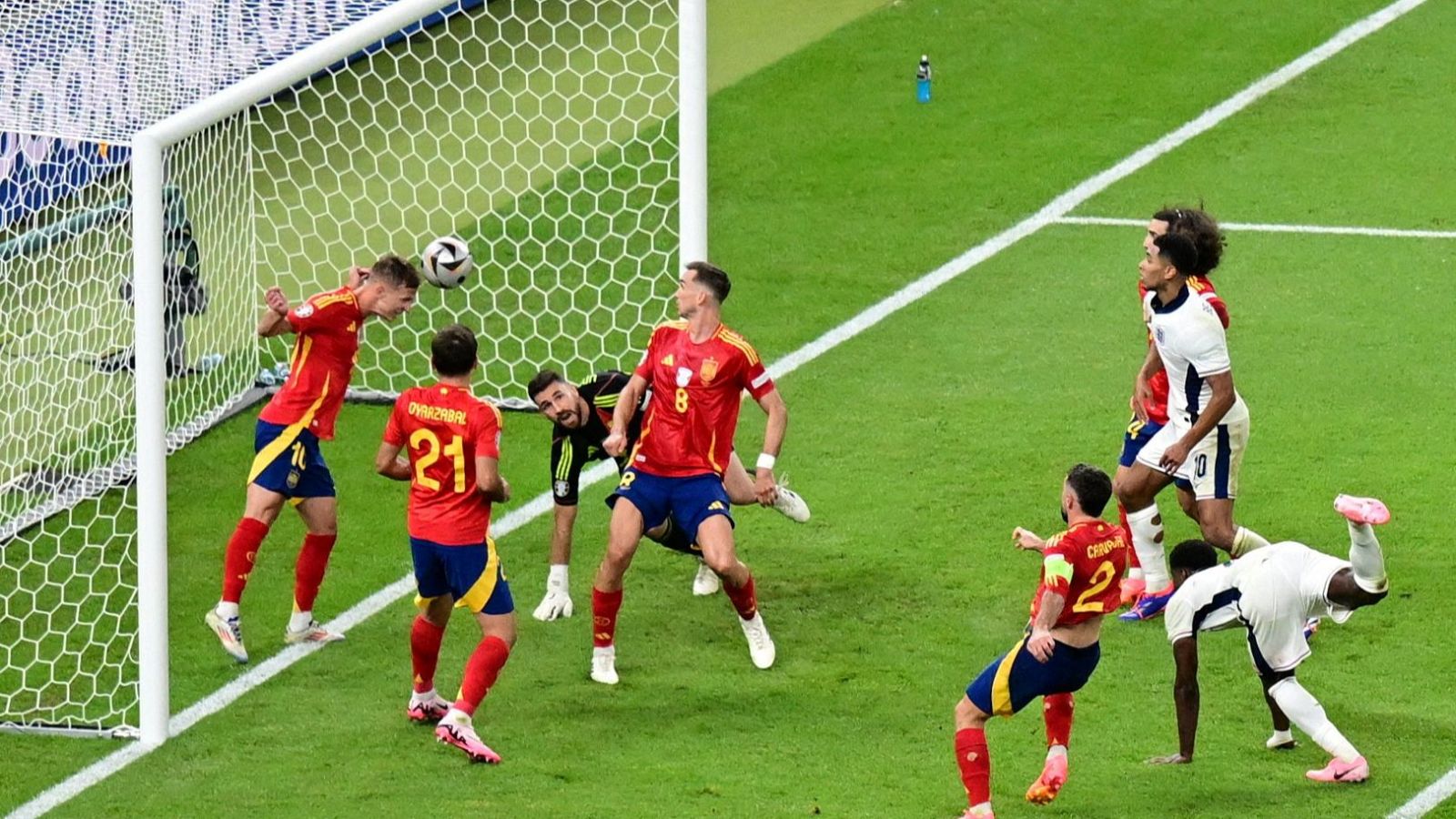 Gol salvado por Dani Olmo (89') España 2-1 Inglaterra | Euro 2024 - Eurocopa | Ver