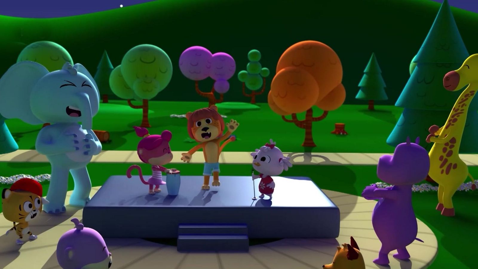 Canciones del zoo - Fiesta en la laguna - El Reino Infantil | Ver