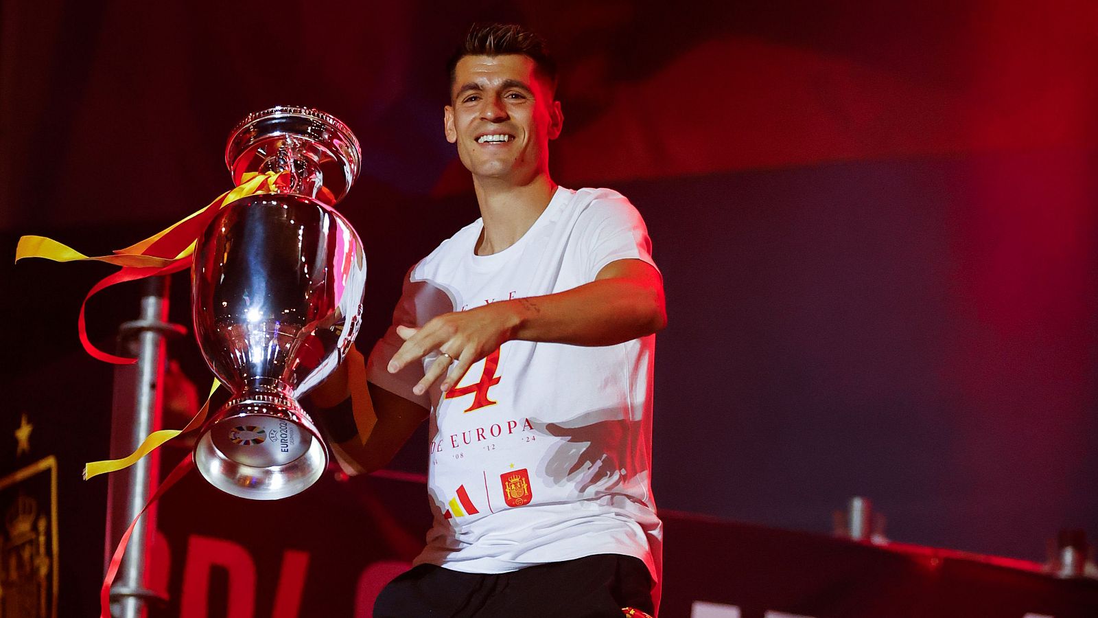 Morata, protagonista en la celebración de la Eurocopa de España - Eurocopa | Ver