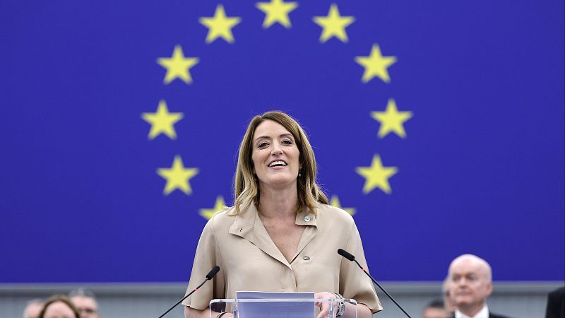 Metsola es reelegida para presidir el Parlamento Europeo | Ver