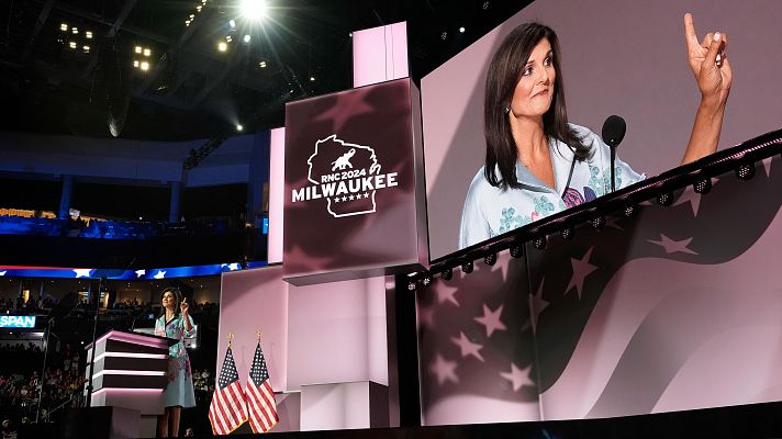 Telediario Matinal - Nikki Haley y Ron DeSantis, de rivales a adeptos de Trump