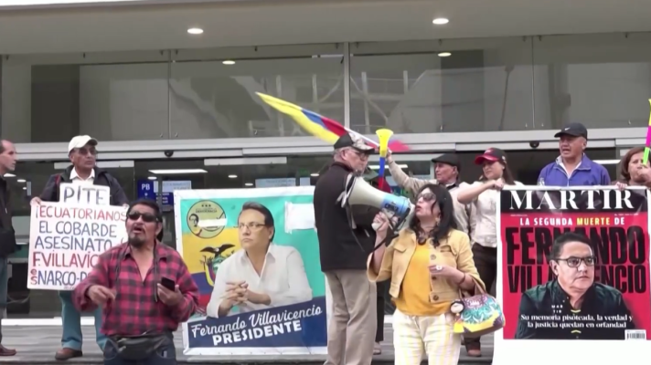 Telediario 2 - Hasta 35 años de cárcel para los asesinos del candidato ecuatoriano, Fernando Villavicencio: "No alivia la pérdida"