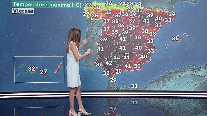 El tiempo - Las temperaturas máximas descenderán en el área mediterránea peninsular y en Canarias, ascendiendo en el resto del país, de forma incluso notable en el alto Ebro
