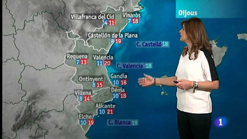 El tiempo en la Comunidad Valenciana - 19/12/12 - ver ahora
