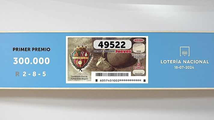 SELAE - Sorteo de la Lotería Nacional del 18/07/2024