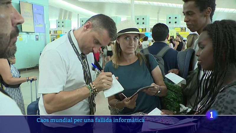 Caos mundial per una fallida informàtica - L'Informatiu | Veure