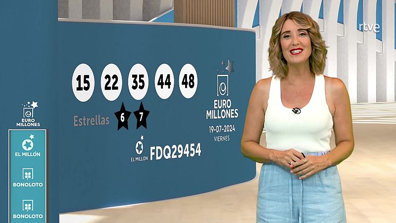 Sorteo de la Bonoloto y Euromillones del 19/07/2024 - ver ahora