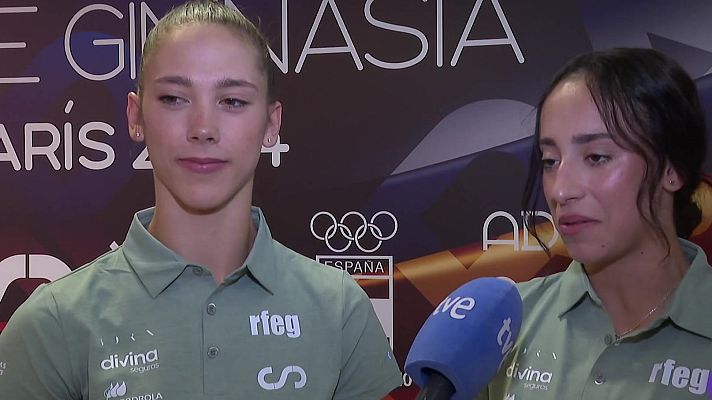 Telediario Fin de Semana - Berezina y Bautista, representantes en gimnasia rítmica: "Esperamos que todo el país esté orgulloso, queremos 'petarlo'"