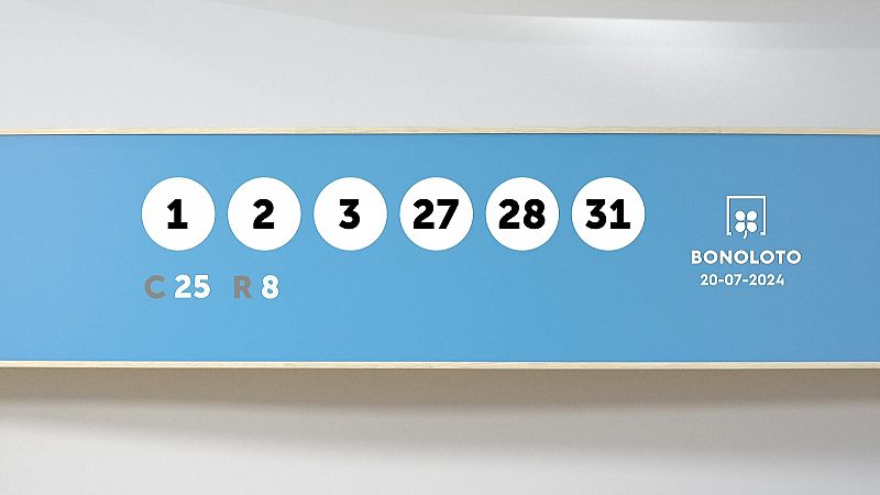 Sorteo de la Lotería Bonoloto del 20/07/2024 - Ver ahora