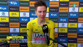 Pogacar: "Ganar el Giro era increble, agregar el Tour es otro nivel"