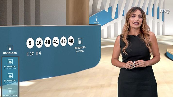 Loterías - Sorteo de la Bonoloto y El Gordo de la Primitiva del 21/07/2024