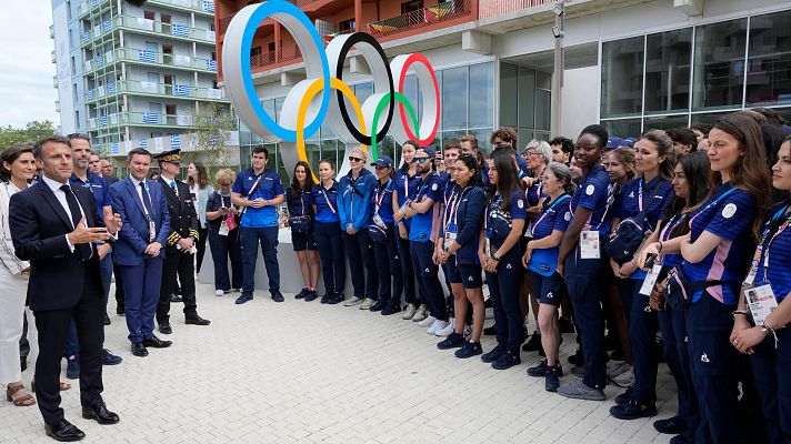 Telediario 1 - Macron asegura que París y toda Francia está listos para los Juegos Olímpicos