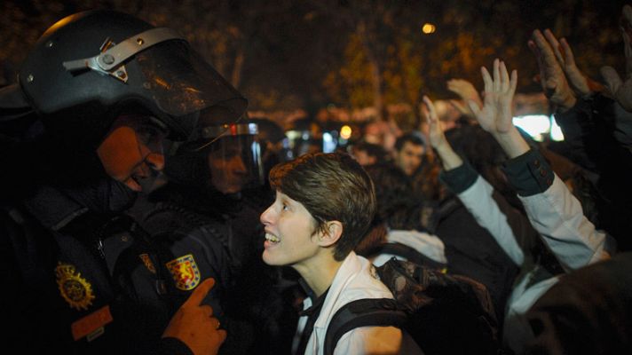 Telediario 1 - Protesta sanitaria en Madrid