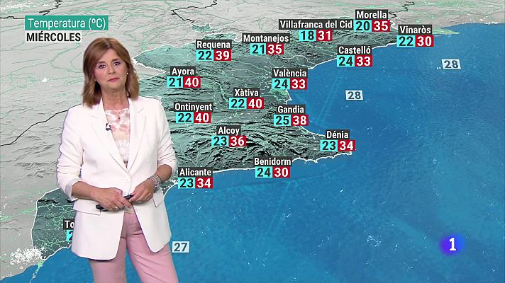 L'informatiu - Comunitat Valenciana - El tiempo en la Comunitat Valenciana 23/07/24