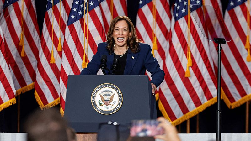 Kamala Harris sobre Trump en su primer mitin de campaña: "Sé bien cómo son los de su calaña"
