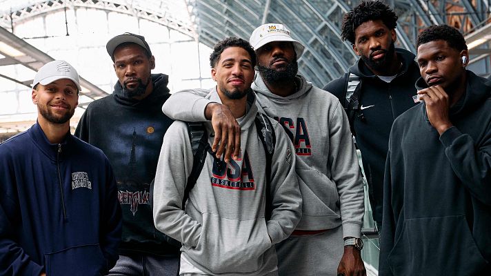 Telediario 1 - El nuevo 'Dream Team' de Estados Unidos ya está en París 2024 y España soluciona sus problemas para entrenar