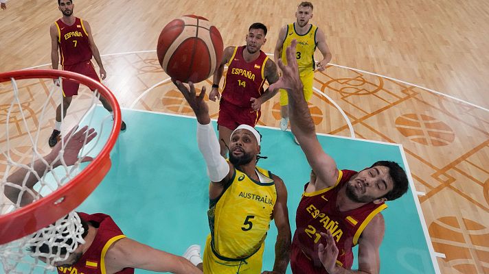Baloncesto JJOO París 2024 - Los triples de Aldama y Llull no evitan la victoria de Australia en el show de Mills
