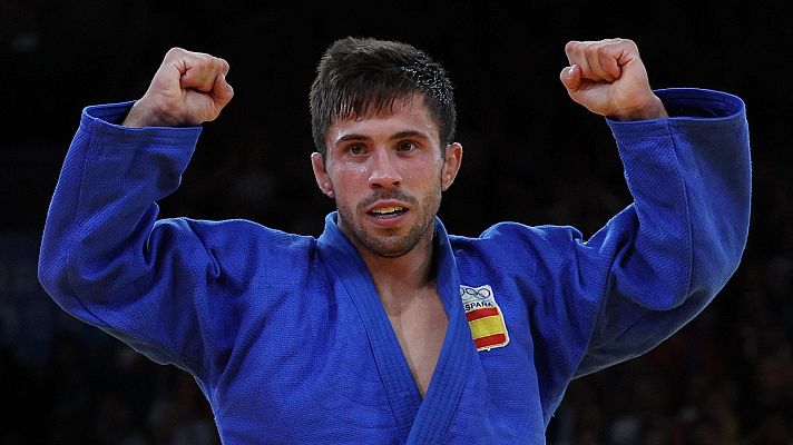 Judo JJOO París 2024 - Final Bronce. Categoría -60 kg (M): G. Sardalashvili (GEO) vs. F. Garrigós (ESP)